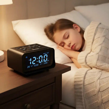 réveil radio contrôle led enfant – alarme double & affichage lumineux | MueAlarm™ - Mon Univers Enfant