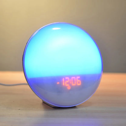 reveil simulateur d'aube douxmatin lumiere bleu