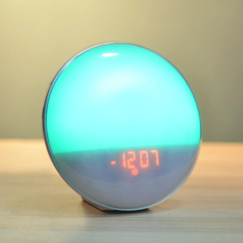 reveil simulateur d'aube douxmatin lumiere verte