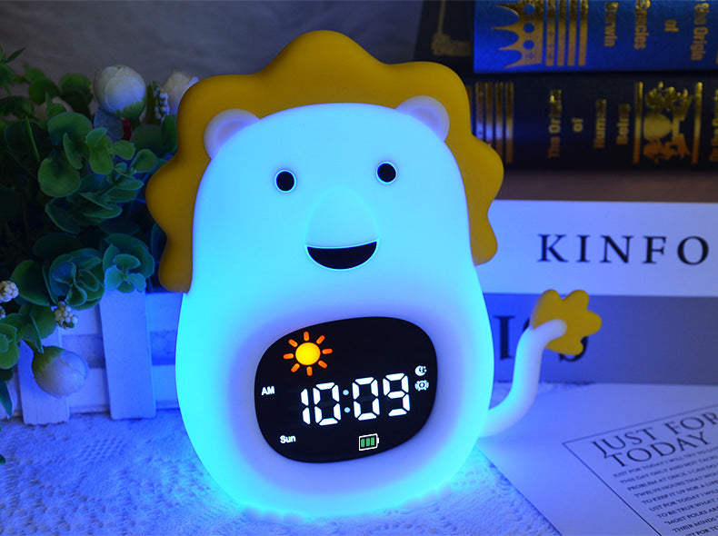 reveil veilleuse enfant sleeptraining lion