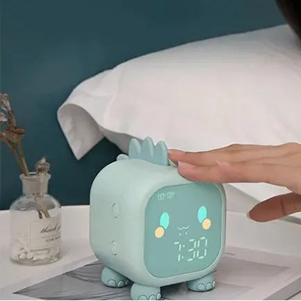 reveil veilleuse enfant dragon funnydagon verte melodieuse