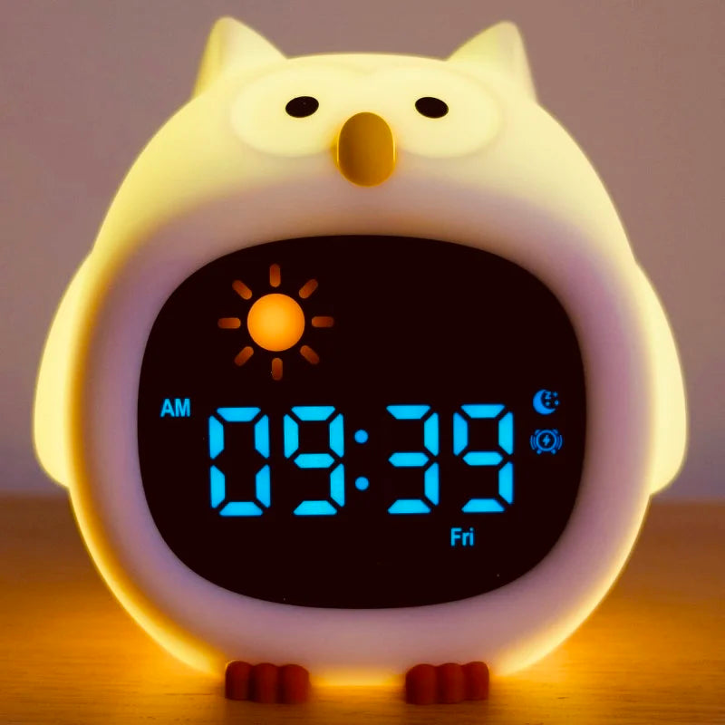 reveil veilleuse enfant sleeptraining hibou