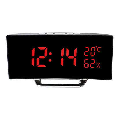 reveil horloge miroir électronique enfant – réveil numérique led avec affichage miroir