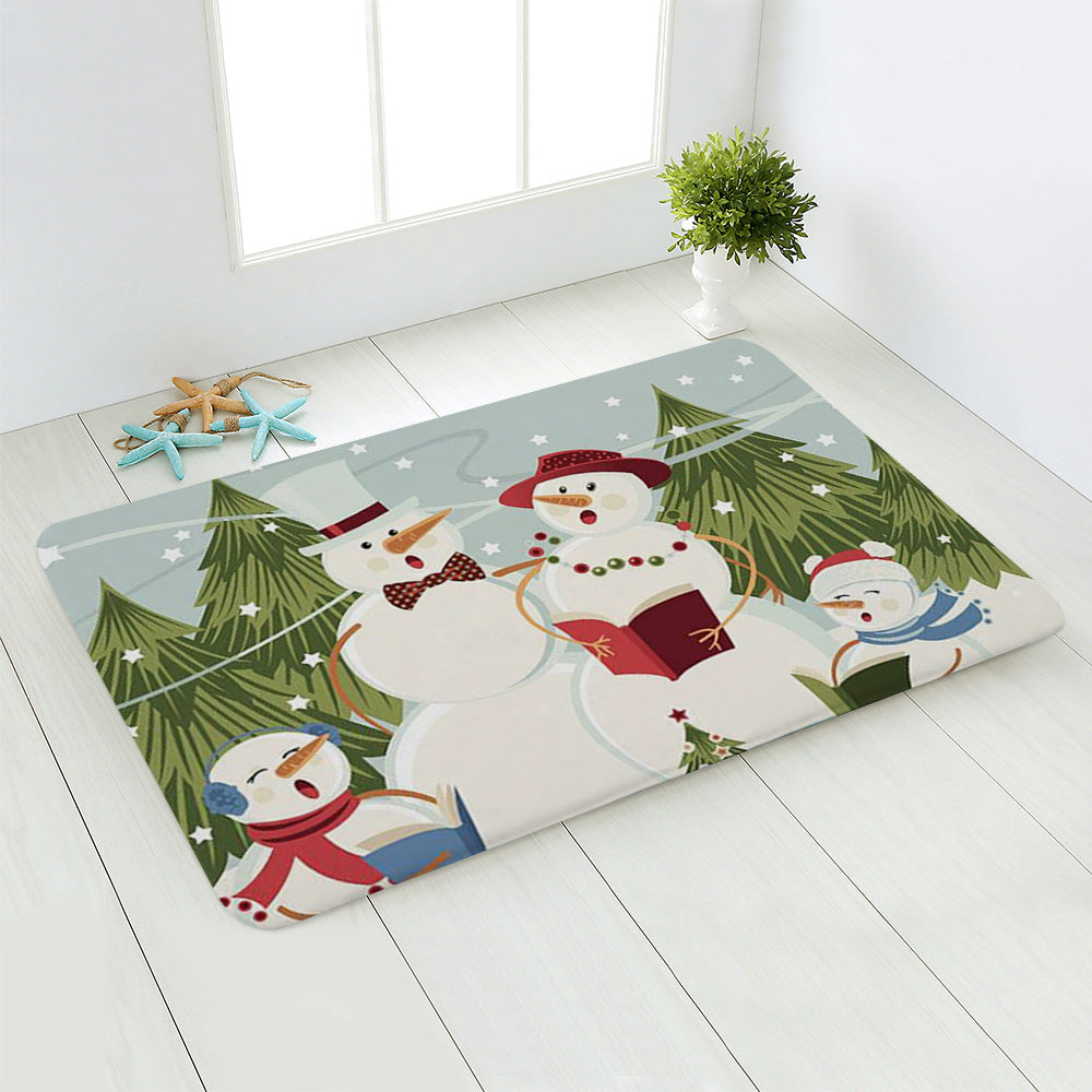 tapis chambre enfant bonhomme de neige en chanson