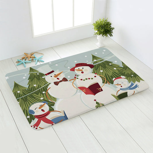 tapis chambre enfant bonhomme de neige en chanson