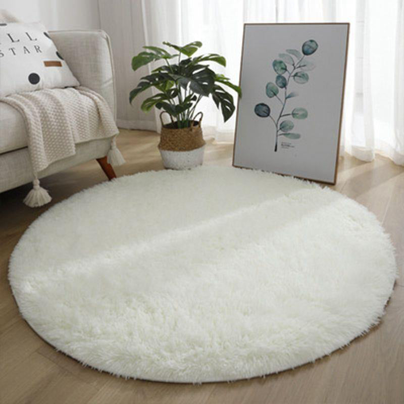 tapis chambre enfant rond blanc RondCarpet