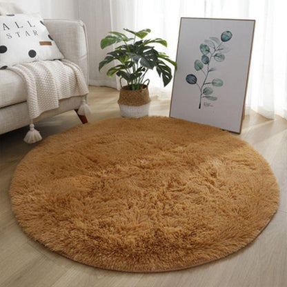 tapis chambre enfant rond brun RondCarpet