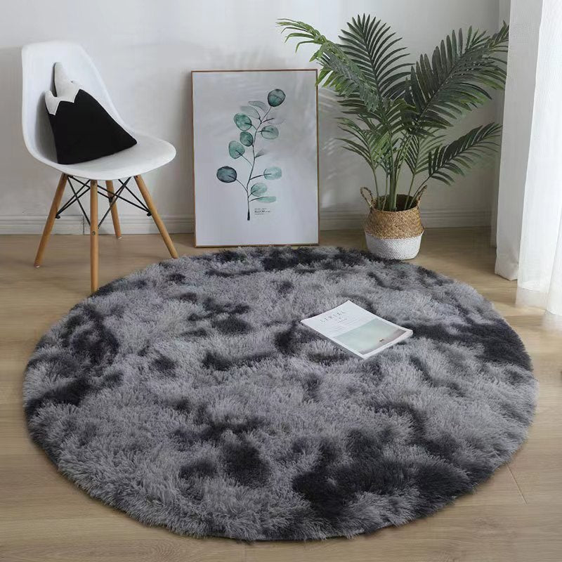 tapis chambre enfant rond gris RondCarpet