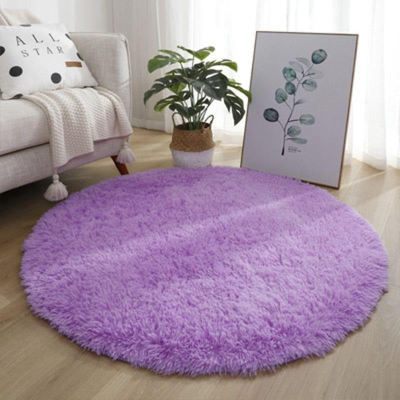 tapis chambre enfant rond violet RondCarpet