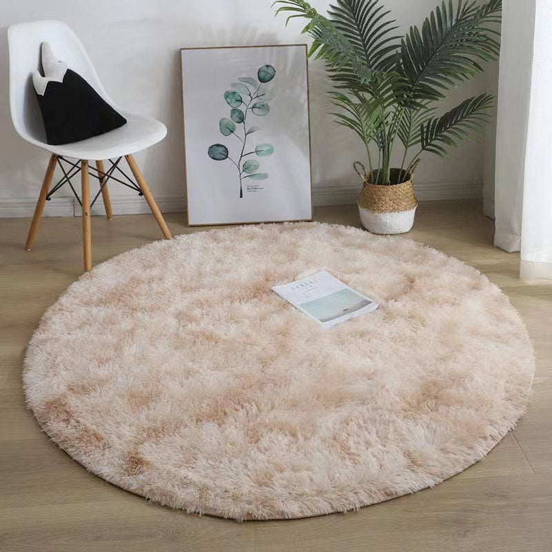 tapis chambre fille SergeRond rose poudre