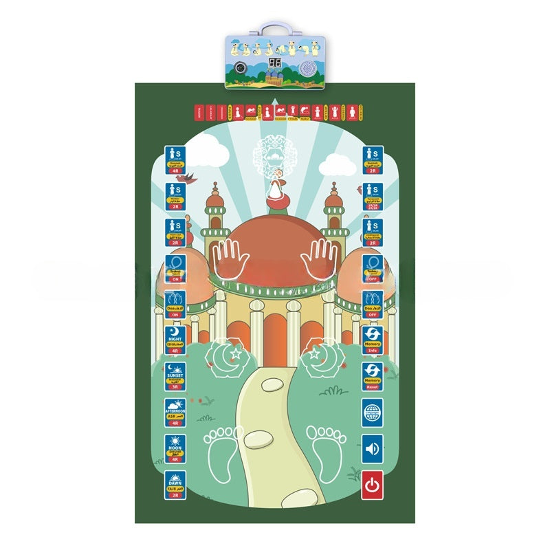 tapis de jeu enfant vert