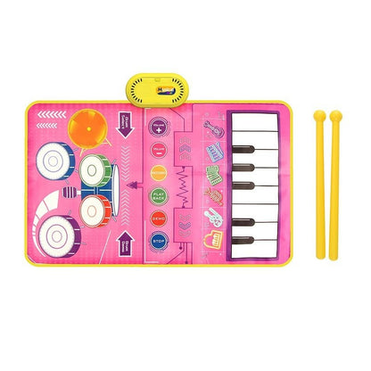 tapis de jeu musical rose