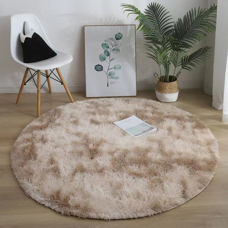 tapis de sol enfant rond RondCarpet kaki marbré 