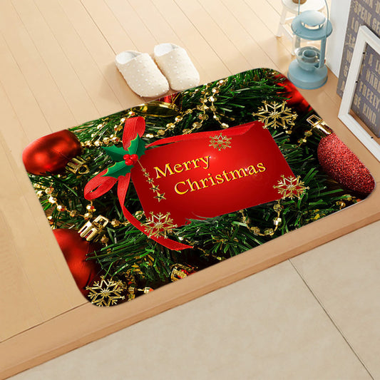 tapis enfant cadeau de père noël message dans Sapin de noël