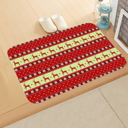 tapis enfant joyeux noel aspect étoffe de noel