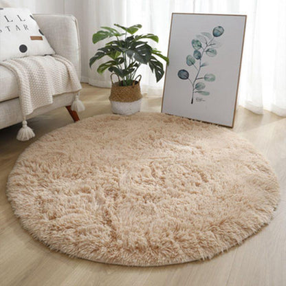tapis enfant rond beige