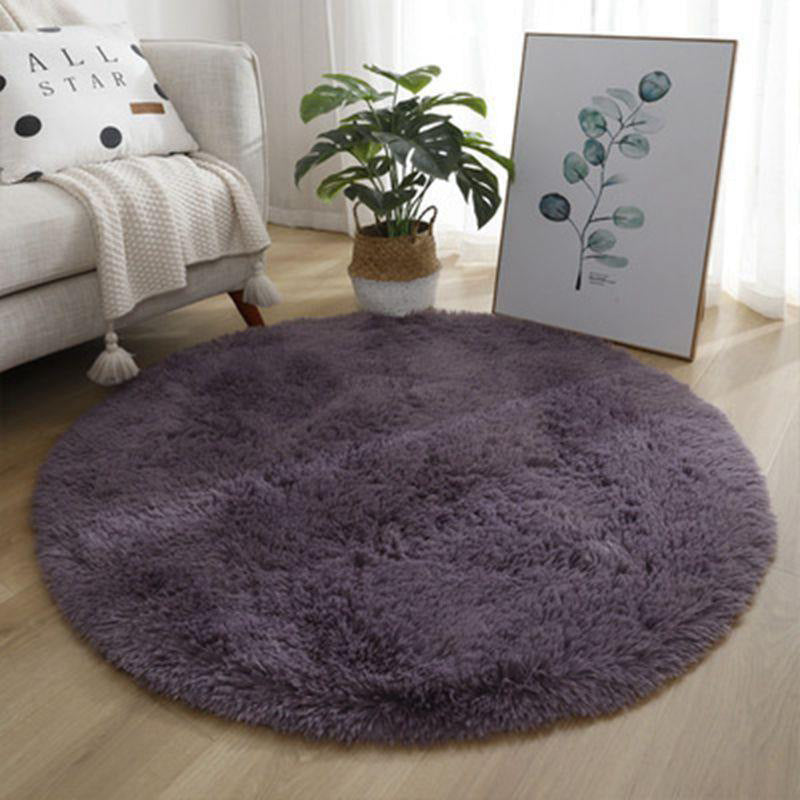 tapis enfant rond gris RondCarpet 