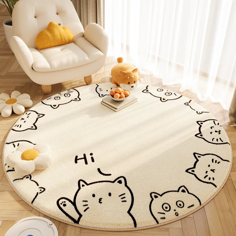 tapis-rond-vikamacarpet-chat-salut