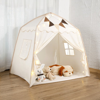 tente de jeu enfant intérieur cabane maison pliable foldtent beige