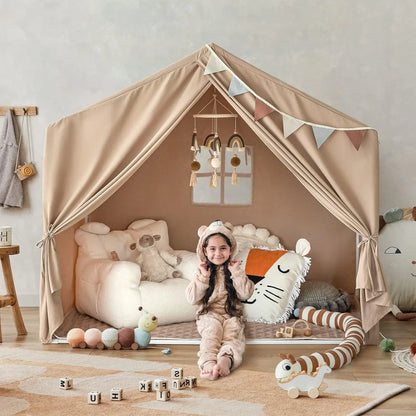 tente de jeu extra large enfant cabane maison 130 cm widehouse khaki