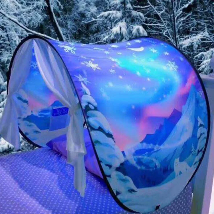 tente de lit enfant couleur pays des merveilles dreamtent