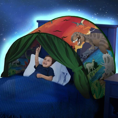 tente de lit enfant dinosaure land dreamtent