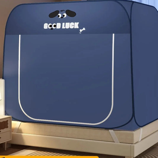 tente de lit enfant yourte bedyurt rectangulaire bleu
