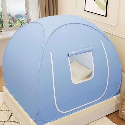 tente de lit enfant yourte bedyurt rond bleu clair