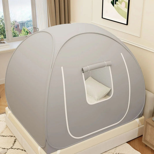 tente de lit enfant yourte bedyurt rond gris clair