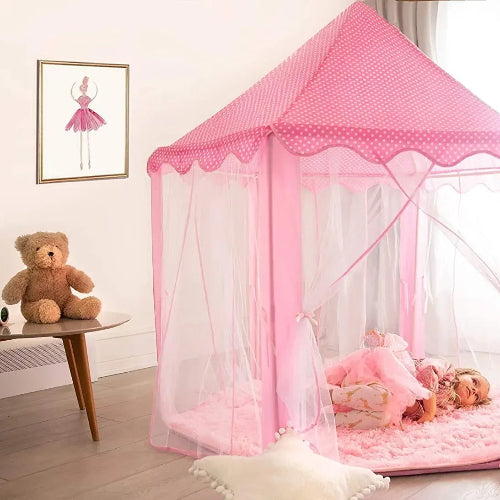 tente enfant rose TentePrincesse dans le salon