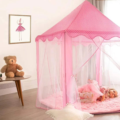 tente enfant rose TentePrincesse dans le salon