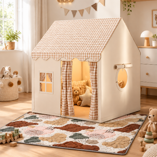 tente enfant avec tapis de jeu matelasse cabanepliante