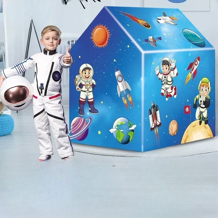 tente enfant bleu tente de cabane vaisseau spatial