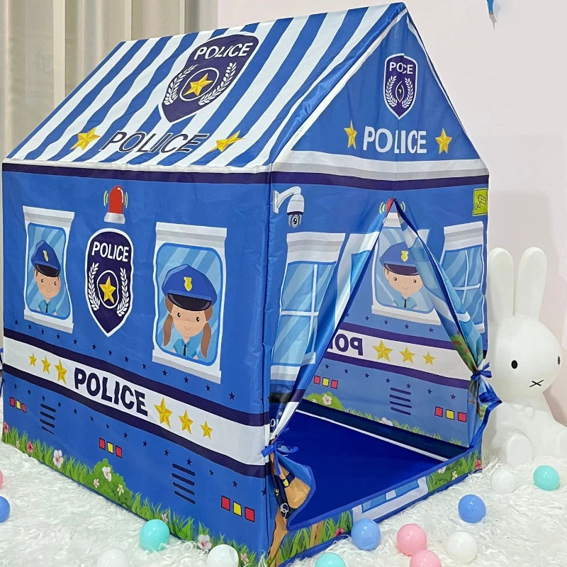 tente enfant bleu tente de jeu de police