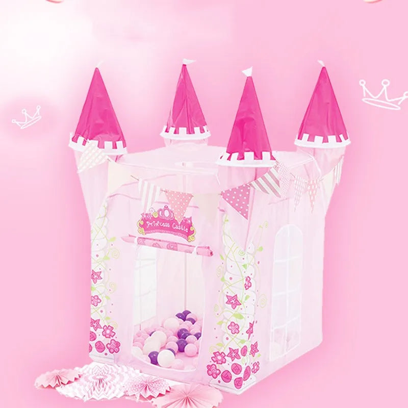 tente enfant chateau princesse royaltent rose