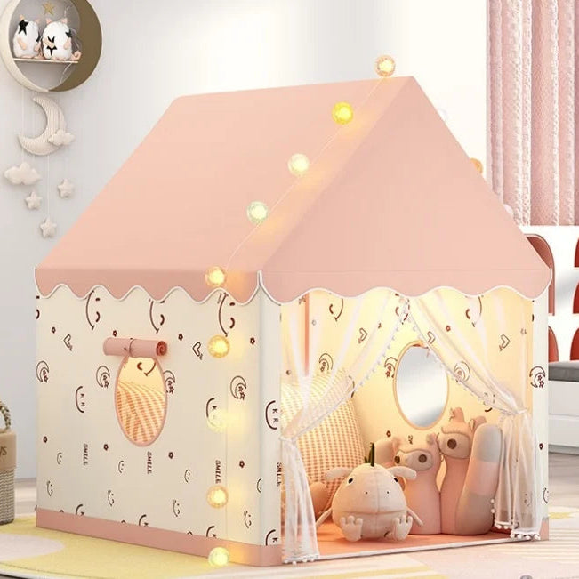 tente enfant magiqueaventure cabane enfant rose