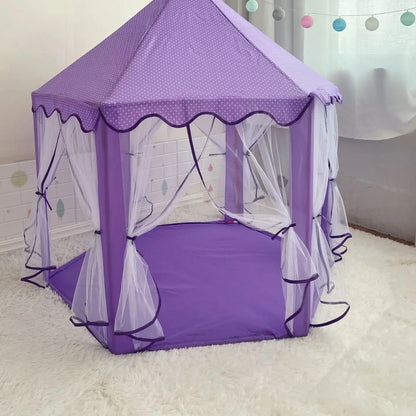 tente enfant pentagone PrincessHouse  violete au salon 