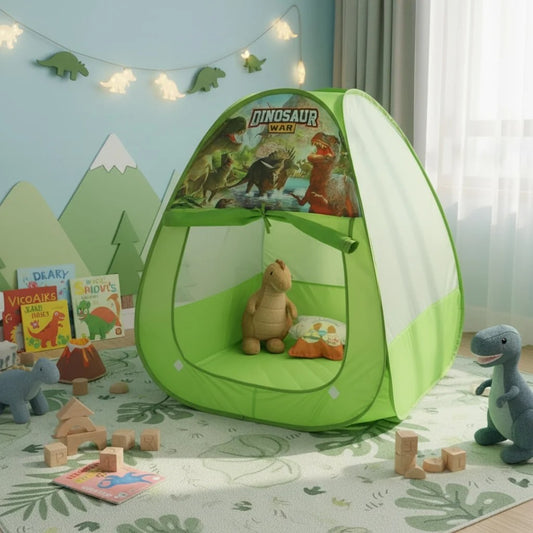 tente enfant sensorielle sensoritent vert dinosaure