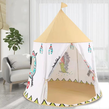 tente tipi enfant indianhouse dans coin du salon