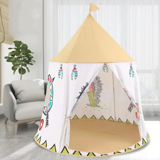 tente tipi enfant indianhouse dans coin du salon