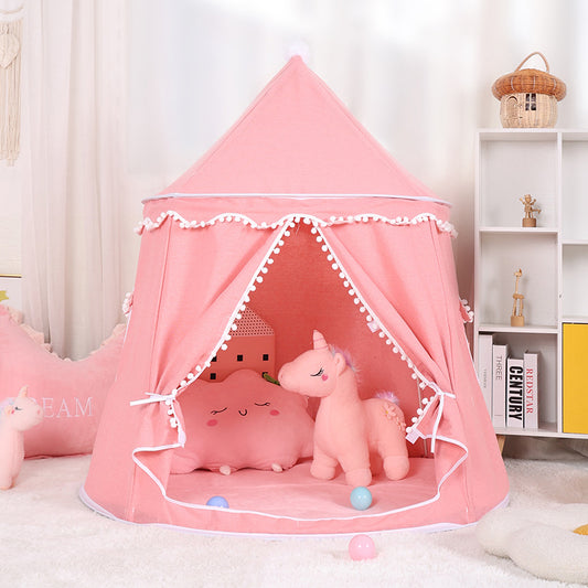tente tipi enfant rose curtent