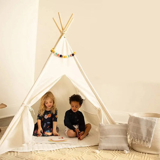 tipi enfant blanc coin de jeu