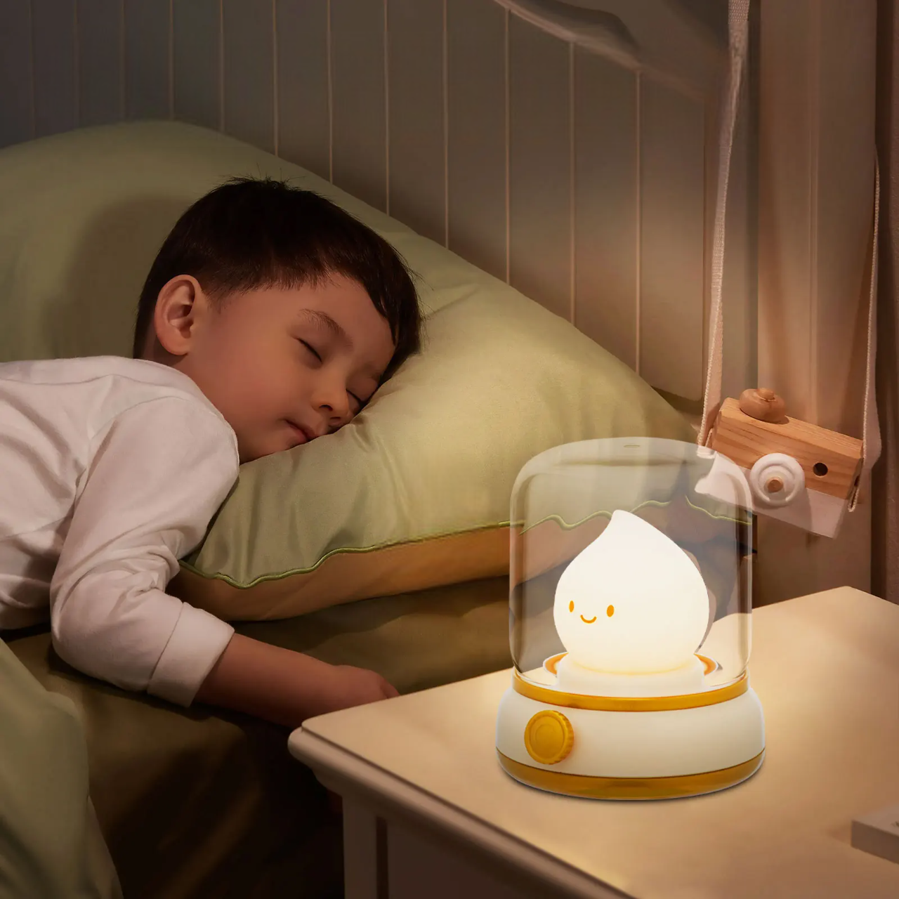 veilleuse enfant 3 ans jaune compagnon de sommeil