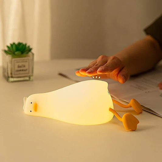 veilleuse enfant canard reglage de lumiere tactile