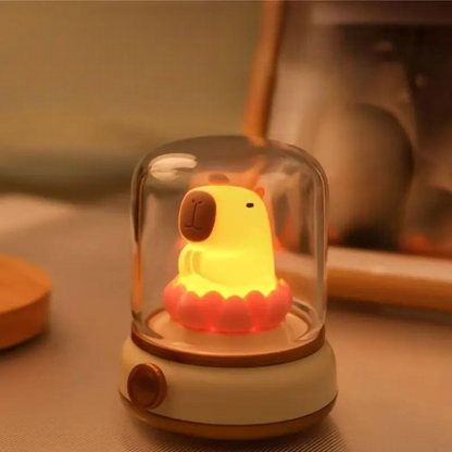 veilleuse enfant capybara jaune