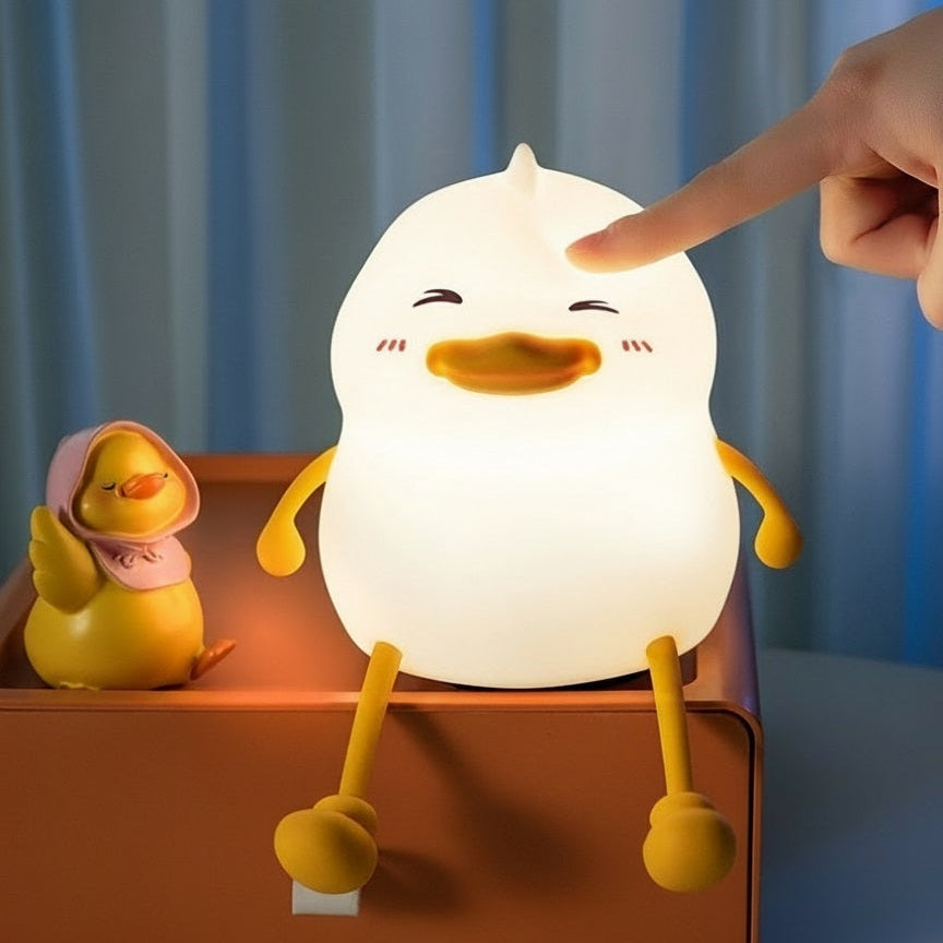 veilleuse enfant doucenuit canard assis moelleux