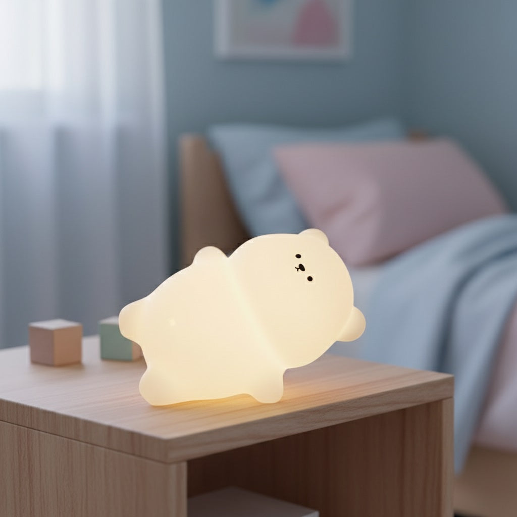 veilleuse enfant doucenuit ours couché
