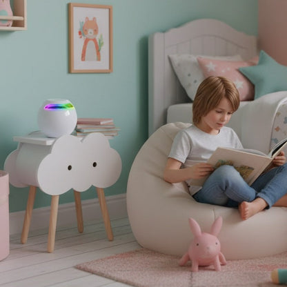 veilleuse enfant musibright blanc dans chambre d'enfant