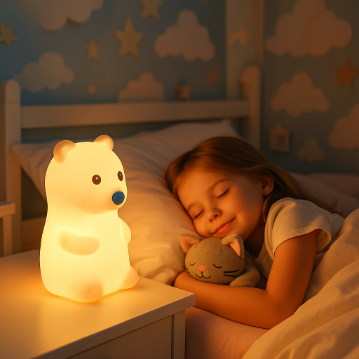 veilleuse enfant ours ami rassurant