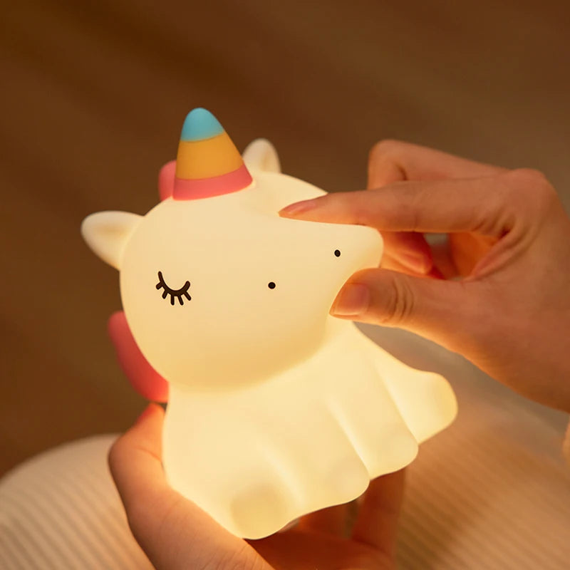 veilleuse enfant rechargeable UnicornLamp doux